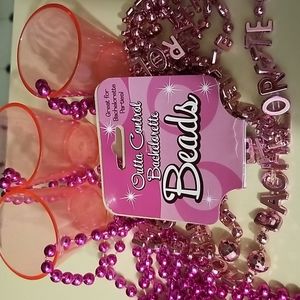Beads 2 bachelorette necklaces 3 shot glass necklaces with 30 misc beads